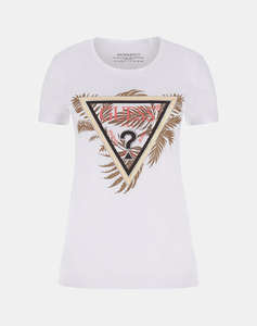 GUESS CN SS TRIANGLE PALM PRINT BLUZA DE DAMA