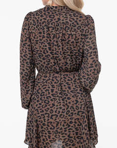 GUESS LS WANDA FLARE DRESS ROCHIE DE DAMA