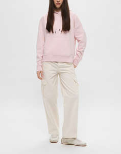 GUESS JEANS GJ OVER HOOD EMBRO SWEATSHIRT BLUZA DE DAMA