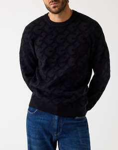 GUESS JOHN CN G CHAIN AO STITCH SWTR PULOVER DE BARBATI