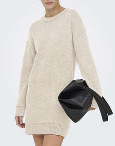 ONLY ONLHAZEL LIFE LS O-NECK DRESS BF KNT