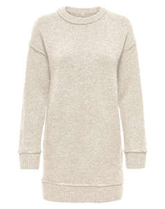 ONLY ONLHAZEL LIFE LS O-NECK DRESS BF KNT