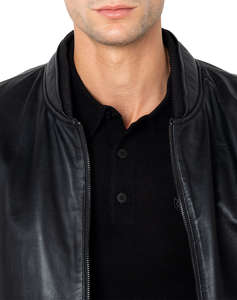 THE BOSTONIANS GEACA DIN PIELE BOMBER REGULAR FIT