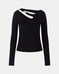 GUESS LS ELEANOR BUCKLE TOP BLUZA DE DAMA