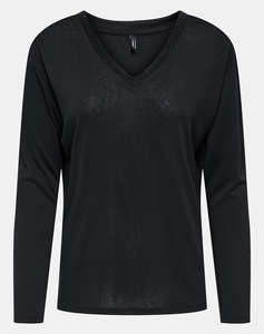 ONLY ONLHENRIETTA L/S V-NECK SHINE TOP JRS