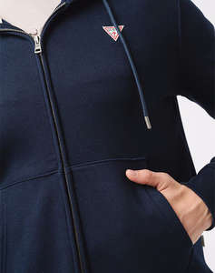 GUESS JEANS GJ ZIP HOOD SLIM MINI TR SWEAT JACKET DE BARBATI