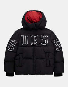 GUESS HOODED PADDED LS PUFFER W/ZIP GEACA DE COPII BOY