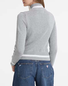 GUESS JEANS GJ LS ZIPPED INTARSIA SWTR PULOVER DE DAMA