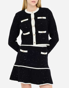 LIU JO BLACK_CF5M16_ECS GIACCA IN MAGLIA M/L SACOU DE DAMA