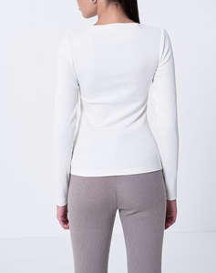 GUESS JEANS GJ LS CN EMBRO SLIM TOP BLUZA DE DAMA