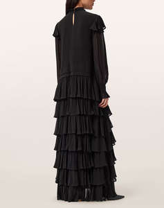 ALL SAINTS CAVARLY LS MAXI DRES