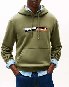 TOMMY HILFIGER TH COLOUR BLOCK GRAPHIC HOODIE