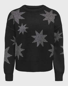 ONLY ONLROSIE LS O-NECK GLITTER KNT