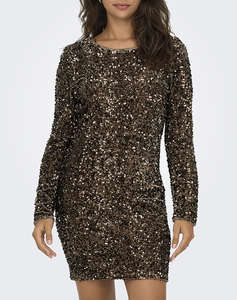ONLY ONLCONFIDENCE L/S DEEP SEQUINS DRESSJRS.