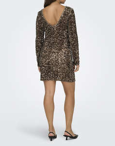 ONLY ONLCONFIDENCE L/S DEEP SEQUINS DRESSJRS.