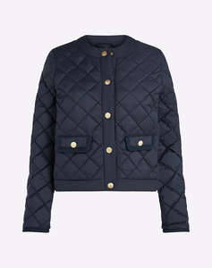 TOMMY HILFIGER G/BUTTON QUILTED REG LADY JACKET