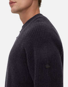 CAMEL ACTIVE Cardigan tricotat full zip stand up collar