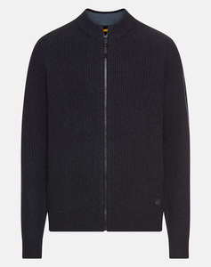 CAMEL ACTIVE Cardigan tricotat full zip stand up collar