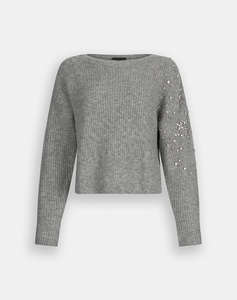 LIU JO BLACK_CF5M21_MAGLIA CHIUSA M/L BLUZA DE DAMA