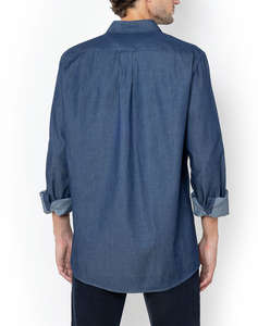 THE BOSTONIANS CAMASA DENIM REGULAR FIT Plain DENIM Button-down Regular Fit