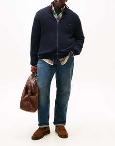 TOMMY HILFIGER BT-RWB RIB ZIP THROUGH-B