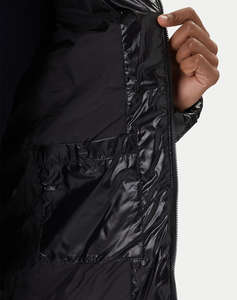 CALVIN KLEIN LS GLOSSY CHANNELED PUFFER JKT
