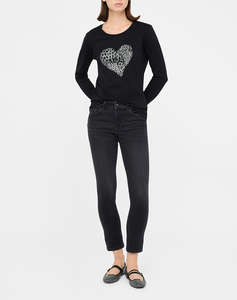 LIUJO BLACK_UF5D45_B.UP MONROE REG.W. PANTALONI DE DAMA