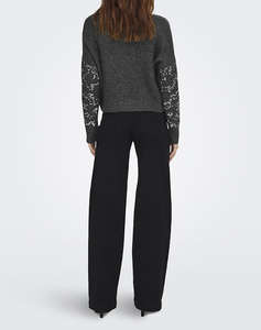 ONLY ONLALTA LS SEQUIN O-NECK KNT