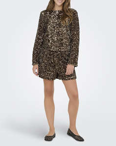 ONLY ONLCONFIDENCE L/S SEQUIN BOW TOP JRS