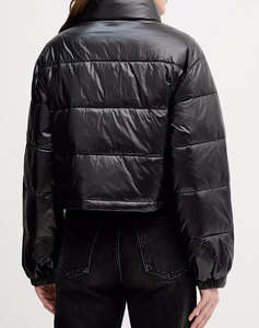 CALVIN KLEIN SHINE CROP PUFFER JACKET
