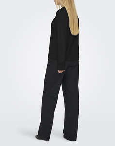 ONLY ONLHAZEL LIFE LS DETAIL O-NECK BF KNT