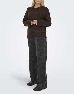 ONLY ONLHAZEL LIFE LS DETAIL O-NECK BF KNT