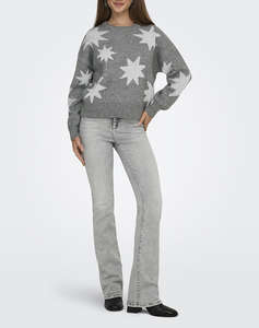 ONLY ONLROSIE LS O-NECK GLITTER KNT