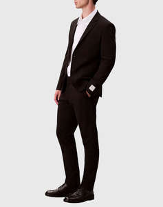 CALVIN KLEIN ITALIAN WOOL BLEND SLIM TROUSER