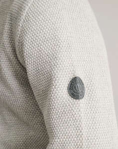 NAVY&GREEN JACHETA TRICOTATA DIN BUMBAC CU FERMOAR