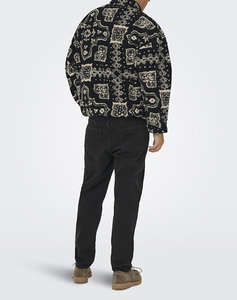ONLY&SONS SO ONSJAMES LIFE OVZ LS FLEECE AOP SWEAT