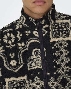 ONLY&SONS SO ONSJAMES LIFE OVZ LS FLEECE AOP SWEAT