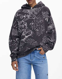 DESIGUAL SWEAT_LETTERS MICKEY HANORAC DE DAMA