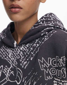 DESIGUAL SWEAT_LETTERS MICKEY HANORAC DE DAMA