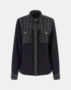 GUESS SANDRA MIX TWEED SHIRT CAMASA DE DAMA