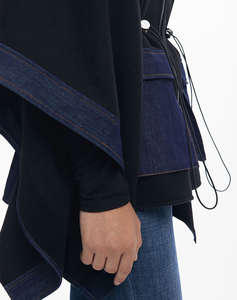 DESIGUAL PONCHO_DENIM ALDAMA DE DAMA