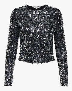 ONLY ONLCATINA LS SEQUINS TOP WVN