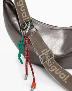 DESIGUAL BAG_HALF LOGO ZANTE DARK SILVER GEANTA DE DAMA