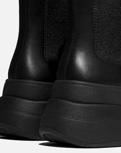 FIT FLOP F-MODE STACK CHELSEA BOOT - LEATHER