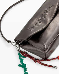 DESIGUAL BAG_HALF LOGO TROKEL DARK SILVE GEANTA DE DAMA