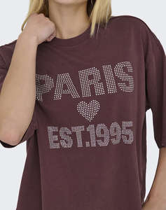 ONLY ONLJOS S/S O-NECK SHINE TOP BOX JRS