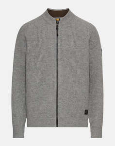 CAMEL ACTIVE Cardigan tricotat full zip stand up collar