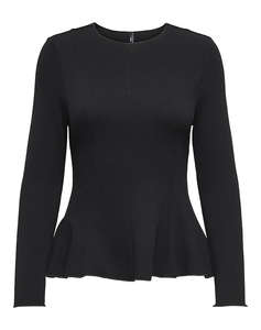 ONLY ONLKENYA L/S PEPLUM TOP JRS NOOS