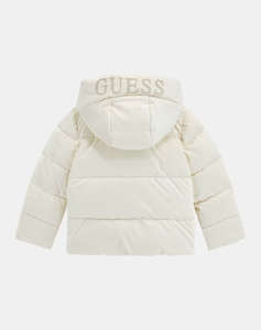 GUESS HOODED LS PADDED PUFFER W/ZIP GEACA DE COPII GIRL