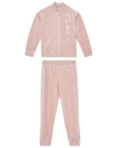 GUESS SET VELVET LS ACTIVE TOP+PANTS SET DE COPII GIRL